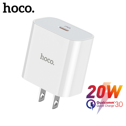 Củ sạc nhanh 20w Hoco C76 Plus, tích hợp công nghệ sạc nhanh 20W, chuẩn PD cổng Type-c