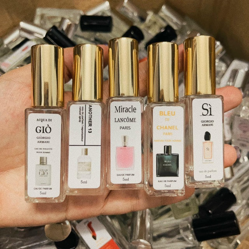 Nước Hoa Tinh Dầu 5ml mùi Hiệu