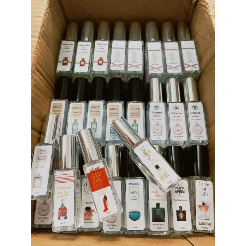 Nước Hoa Tinh Dầu 5ml mùi Hiệu