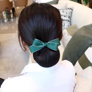 Kẹp tóc nữ, kẹp tóc nơ có kèm lưới dày chụp tóc thời trang công sở - Y092