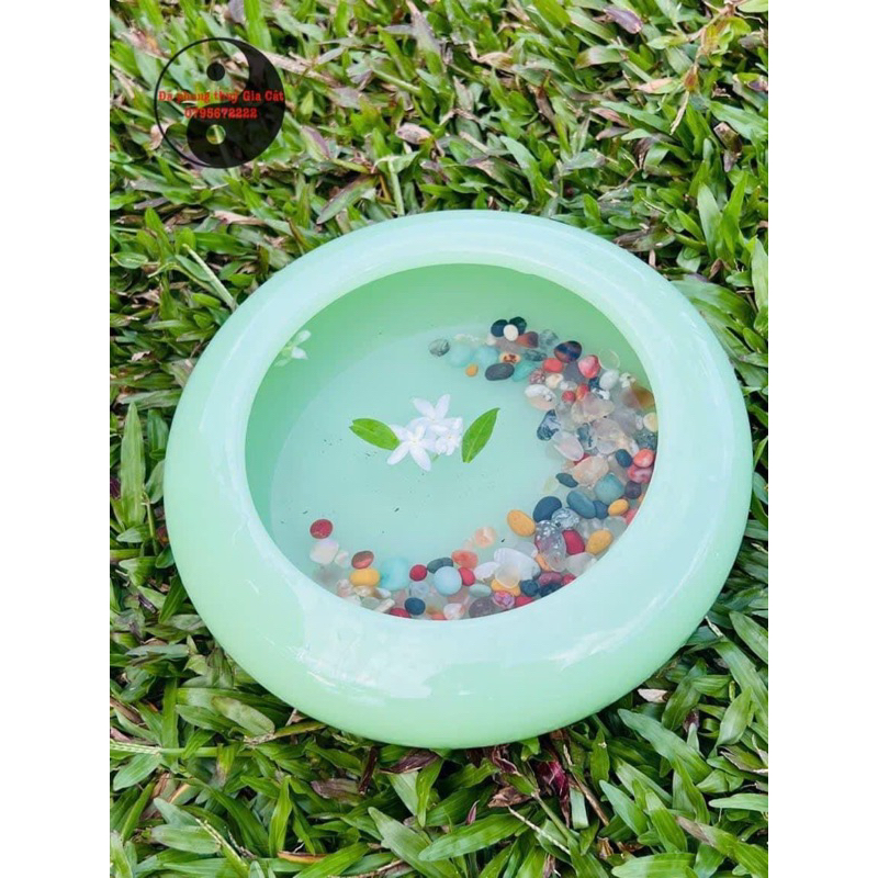 Bát tích thuỷ minh đường tụ bảo đá mã não đẹp mịn 20 cm trưng phong thuỷ