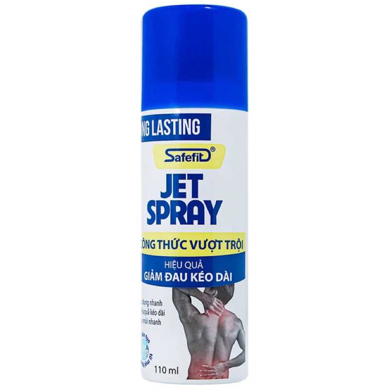 Chai xịt Safefit Jet Spray hỗ trợ giảm đau
