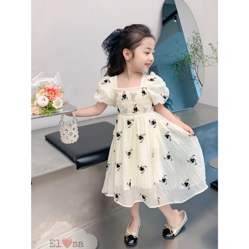 Váy bé gái- VÁY CHUN NGỰC Bánh Bèo Siêu Xinh Cho Bé 1-8 Tuổi