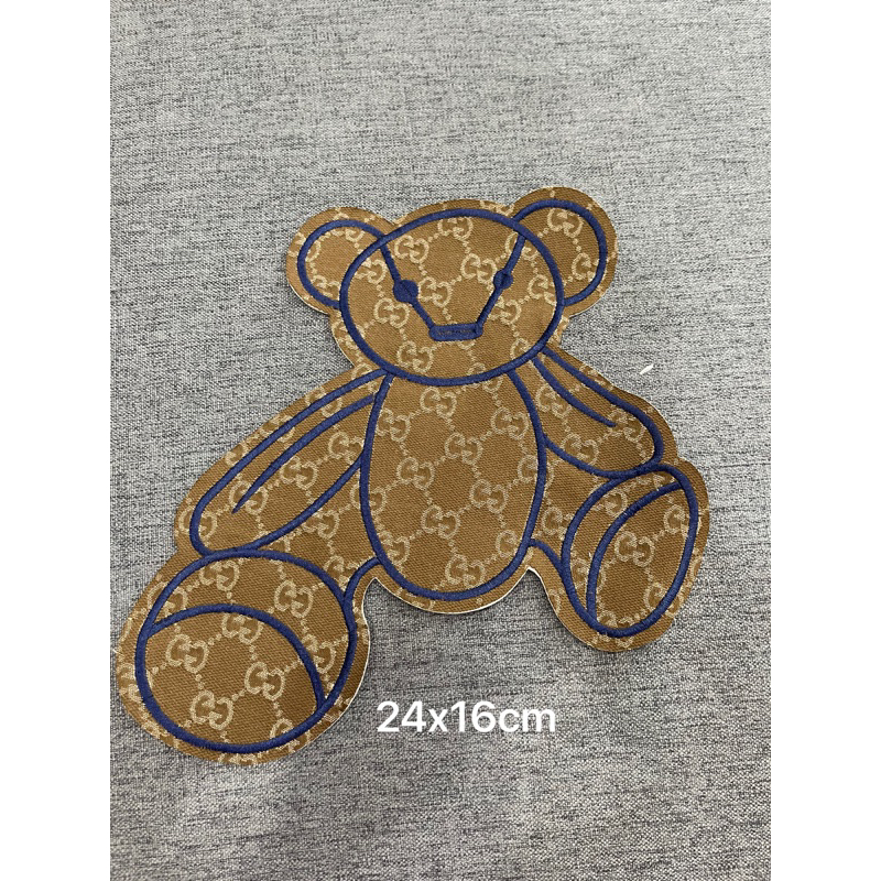 Patch vải ủi nhiệt hình gấu vải gg