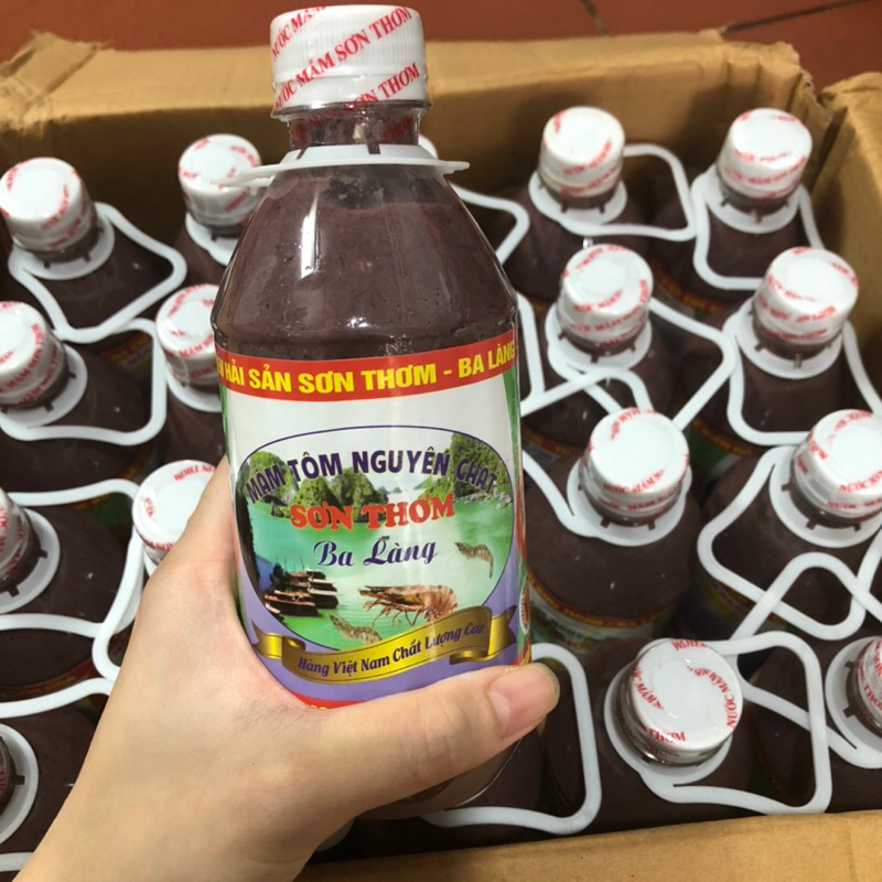 Chai 600g Mắm tôm Ba Làng loại 1