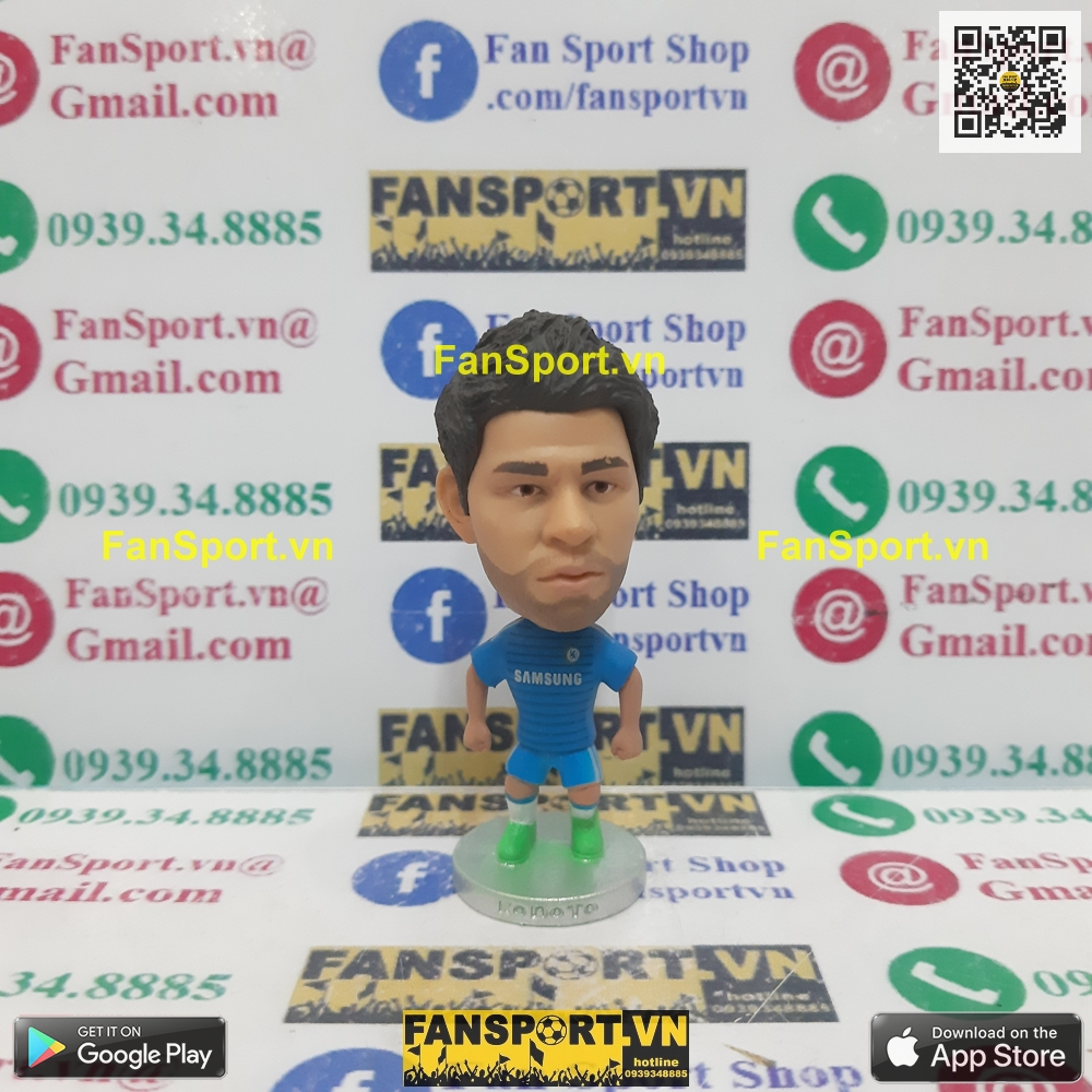 Tượng cầu thủ bóng đá Diego Costa 19 Chelsea Atletico Madrid Spain 2013 2014 2015 home blue kodoto soccerwe prostars