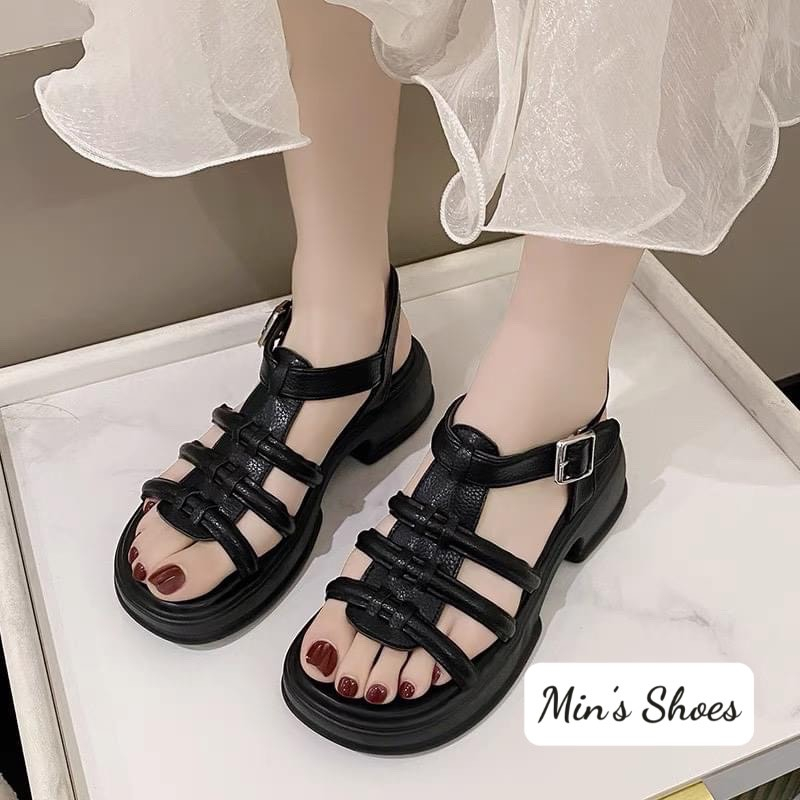 Min's Shoes - S559 Dép Sandal Dây Da Mềm Cao Cấp