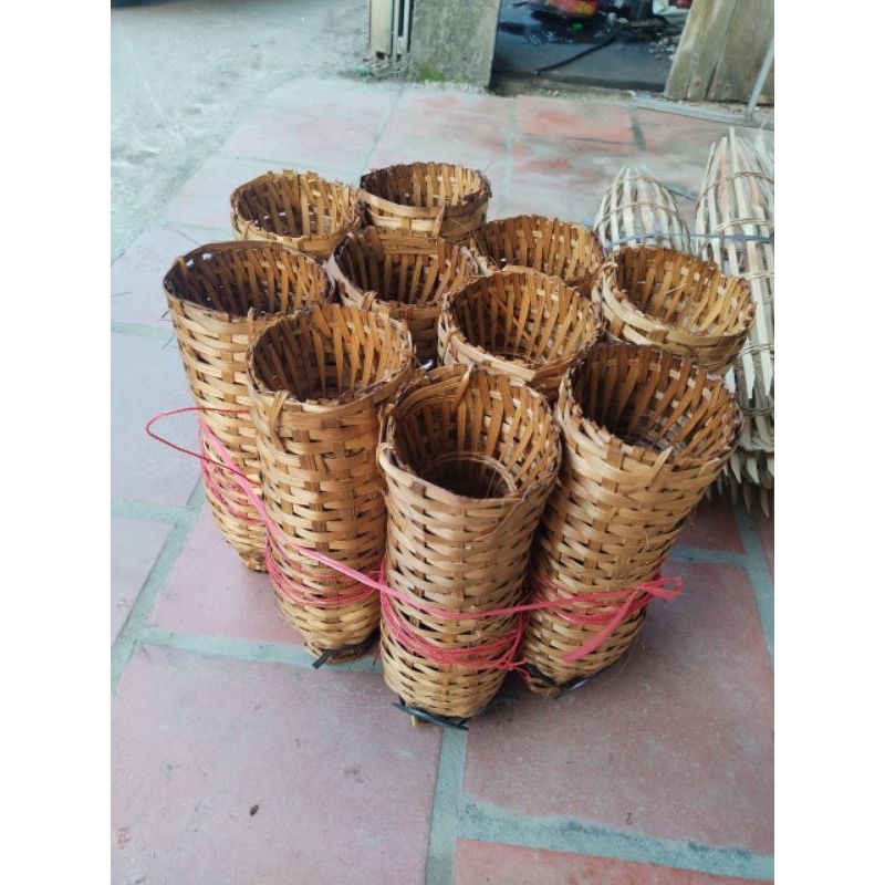 dọ bẫy tôm cá, dụng cụ bẫy tôm thủ công