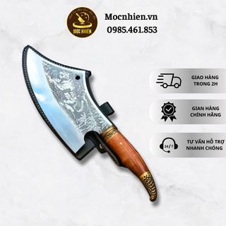 Dao chặt phúc sen mộc nhiên được rèn bằng thép không rỉ