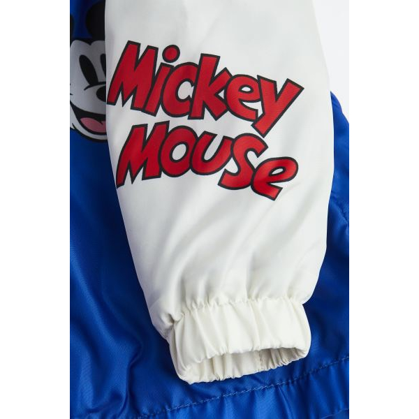 Áo khoác mickey xanh bé trai H&M