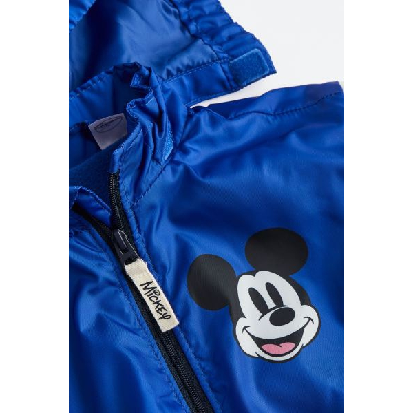 Áo khoác mickey xanh bé trai H&M