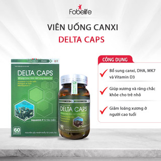Viên Uống Bổ Sung Canxi, Vitamin D3 Delta Cap ĐK Hộp 60 viên