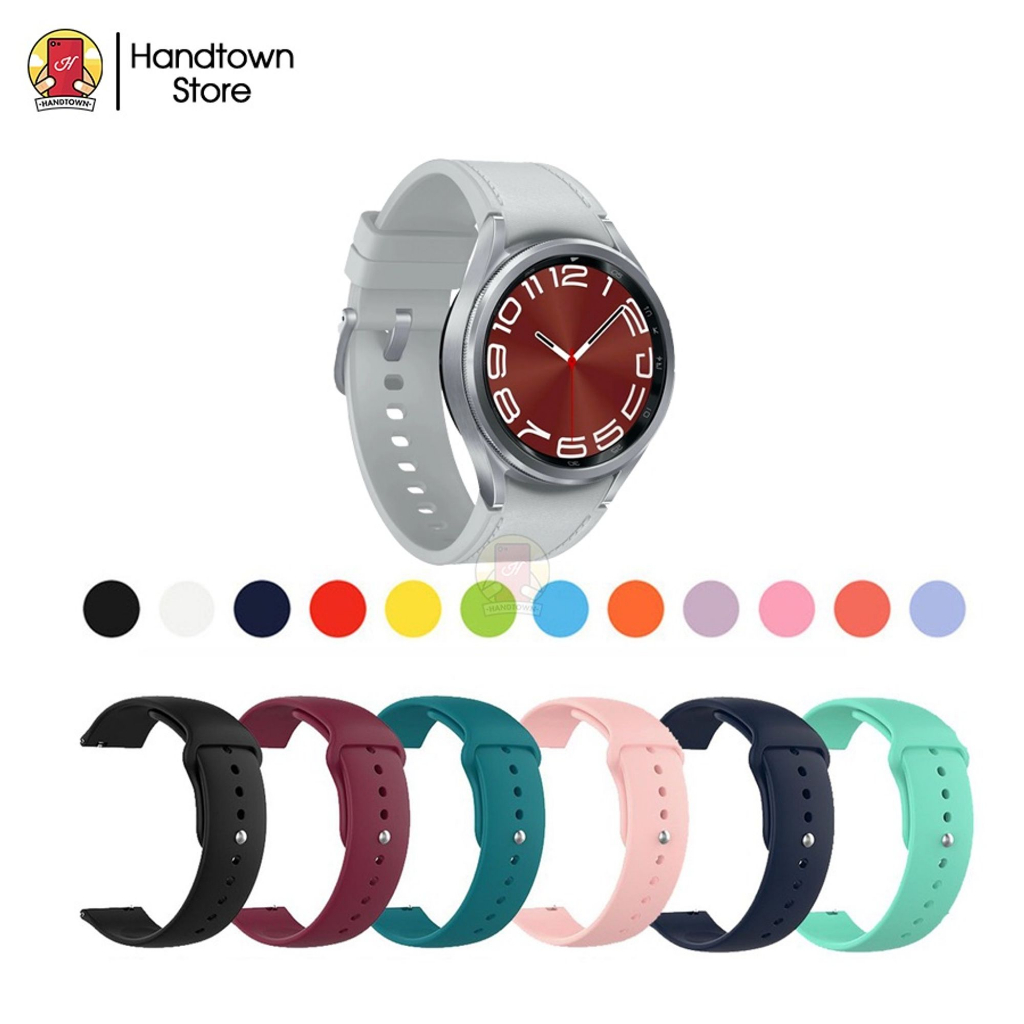 Dây Đeo Silicon Thay Thế Đồng Hồ Thông Minh Samsung Galaxy Watch 6 Watch 6 Classic Silicone Dẻo Chốt