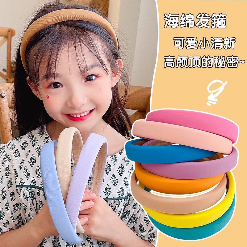 Băng đô cài tóc, bờm xốp sắc màu cho bé gái
