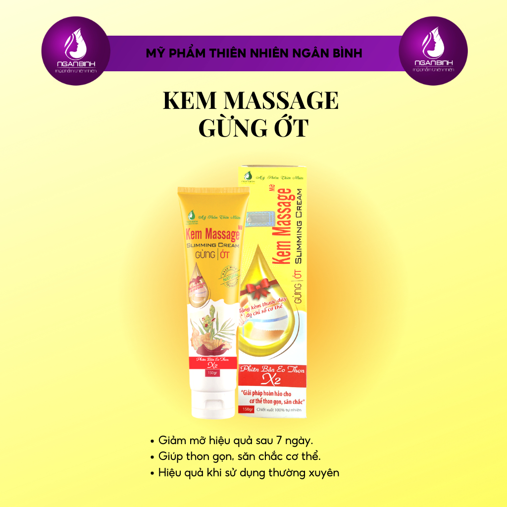 ( Hàng móp hộp giấy) Kem gừng giảm mỡ bụng 150gr