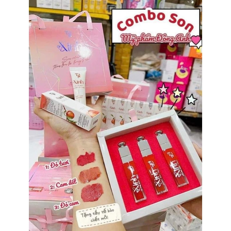 (Chính hãng) Set son Xinh Đông Anh