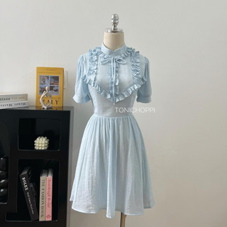 Betty Dress gam màu baby Blue sang trọng thu hút mọi ánh nhìn