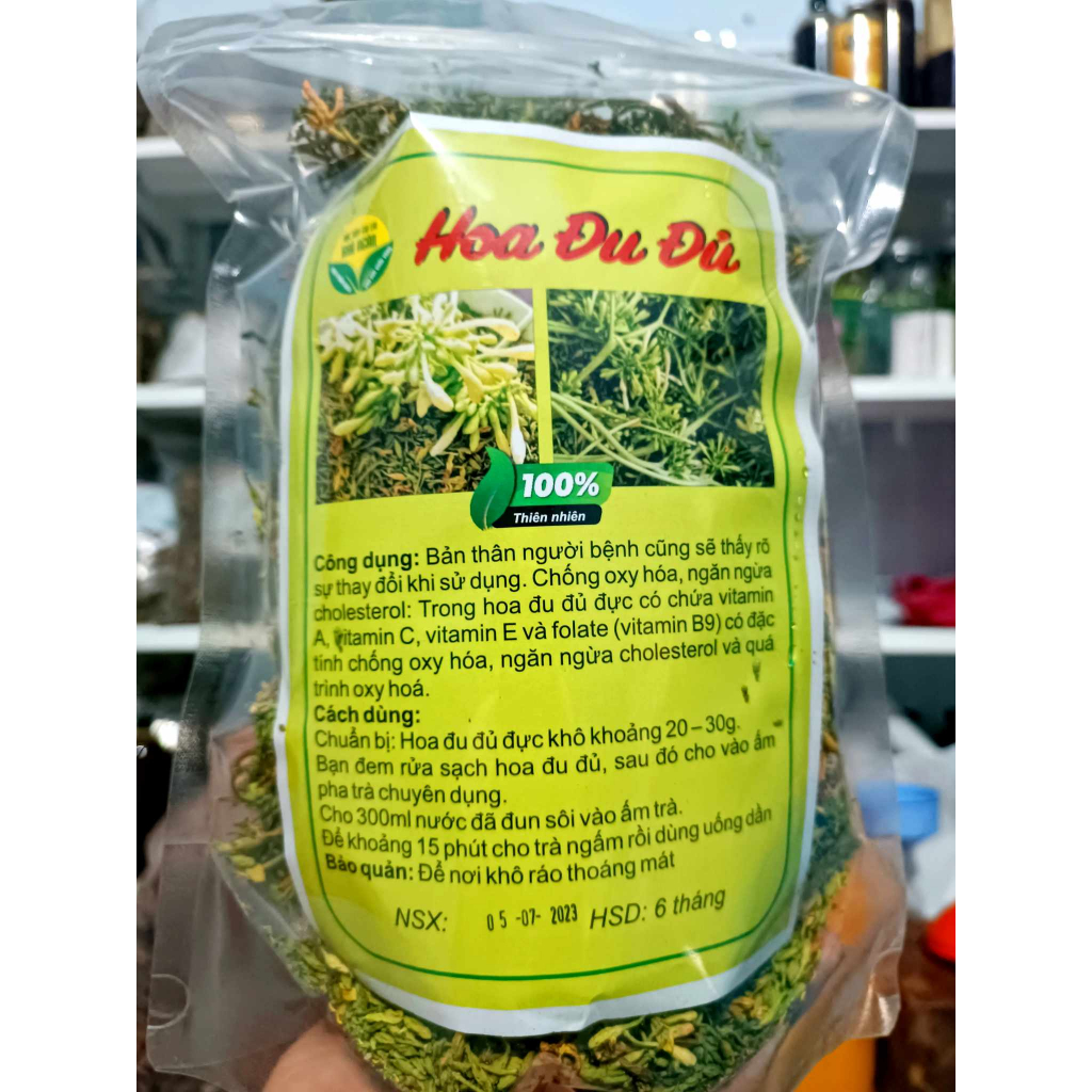 1kg Hoa đu đủ sấy khô (nguyên búp, không cọng, sấy lạnh - ngừa ung thư, kích thích tiêu hóa, tốt cho hô hấp, ngừa ho