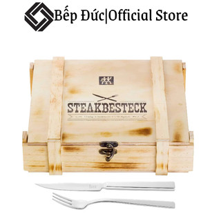 Set dao dĩa zwilling steak 12 món, bộ đồ ăn trang trí bàn tiệc, cho 6 người, nhập đức, bepduc_99