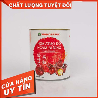 Hoa Atiso đỏ ngâm đường Wonderful lon 950g - Dễ dàng pha chế - Freeship Extra Plus