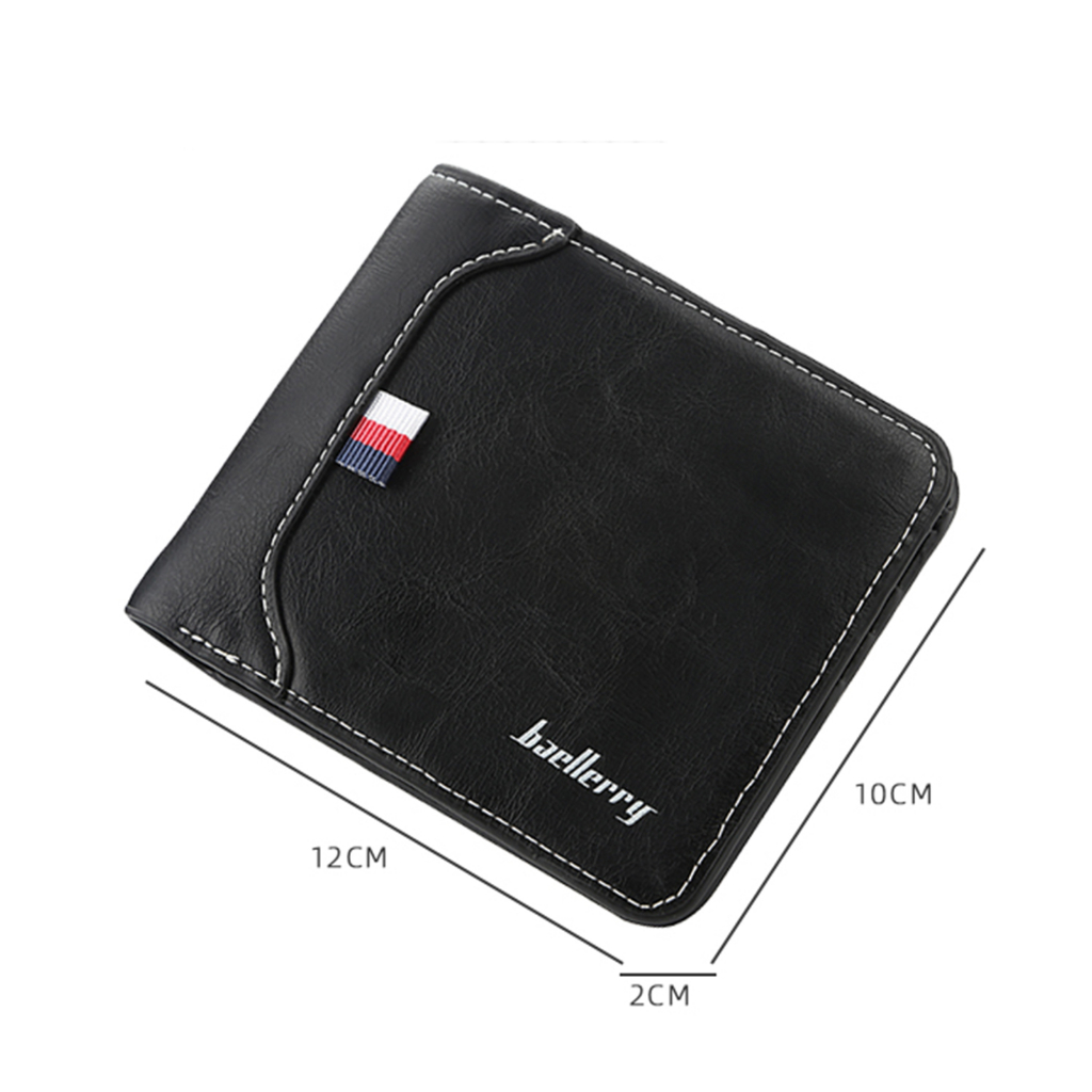 Ví nam kiểu ngang Bosumy D1308 full hộp thời trang da PU cao cấp 3 màu lịch lãm