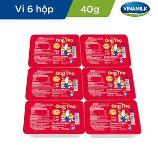 Vỉ sữa đặc có đường ông thọ đỏ vinamilk 6 hộp x 40g