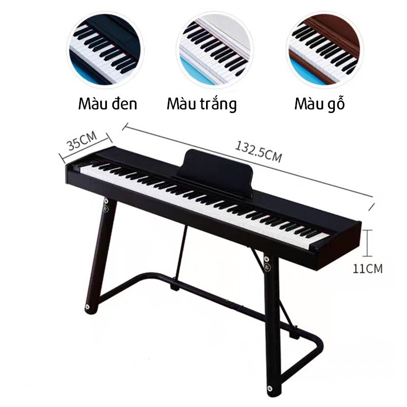 Đàn Piano Gỗ Đàn Organ Điện Tử Electronic Keyboard Đàn 88 Phím - Đàn Điện Cho Người Lớn Trẻ Em XiMi