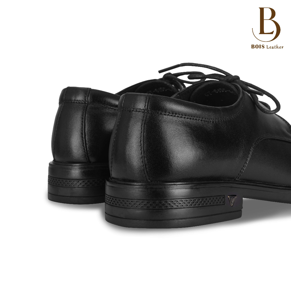 Giày da nam Bois Leather DA THẬT cao cấp buộc dây