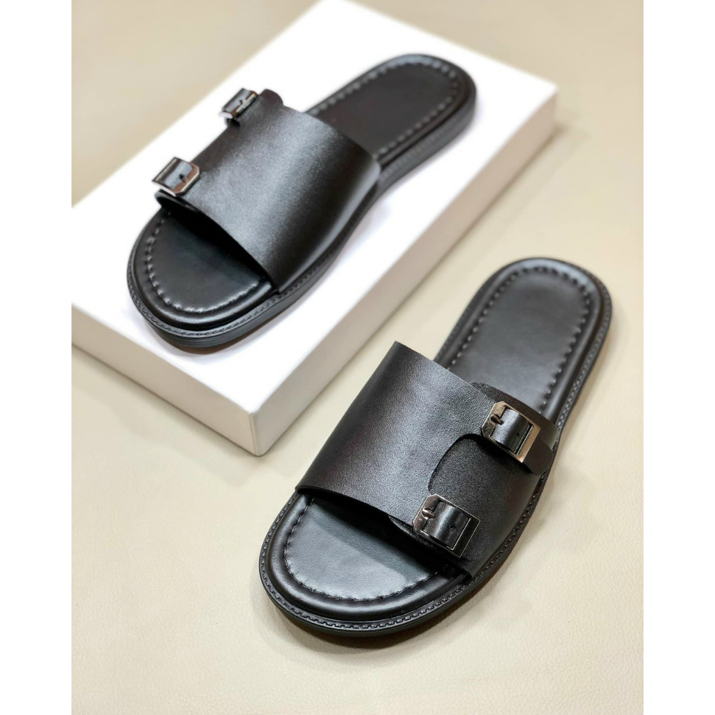 Dép nam Bois Leather DA THẬT cao cấp full hộp túi