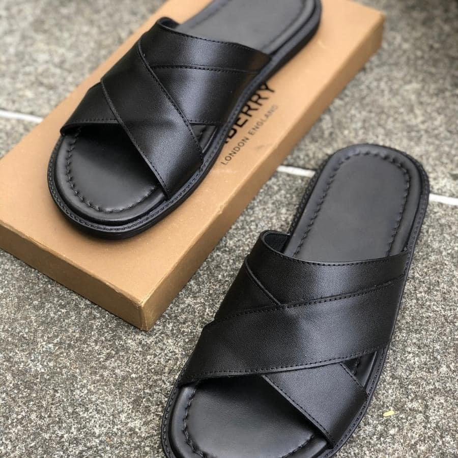 Dép nam Bois Leather DA THẬT cao cấp full hộp túi