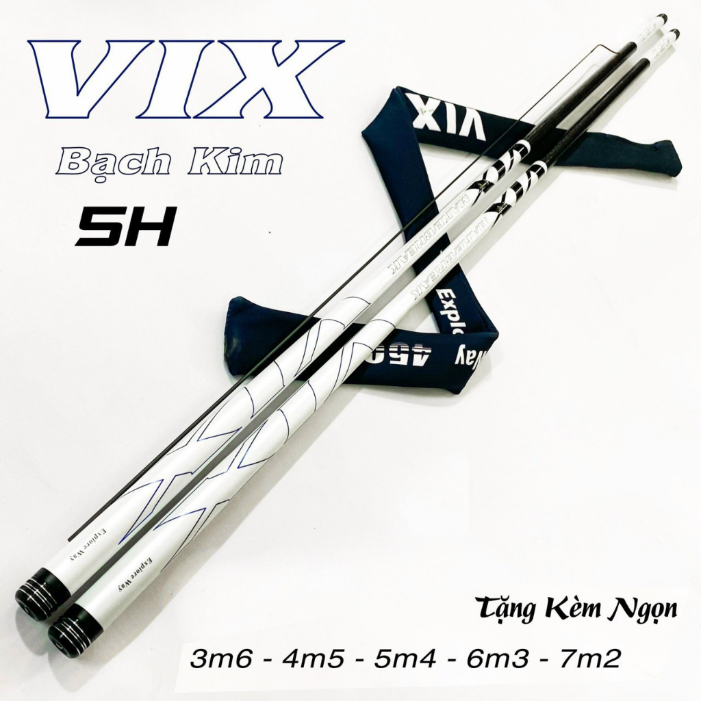 Cần Câu Đài VIx hua 5h Hắc Bạch