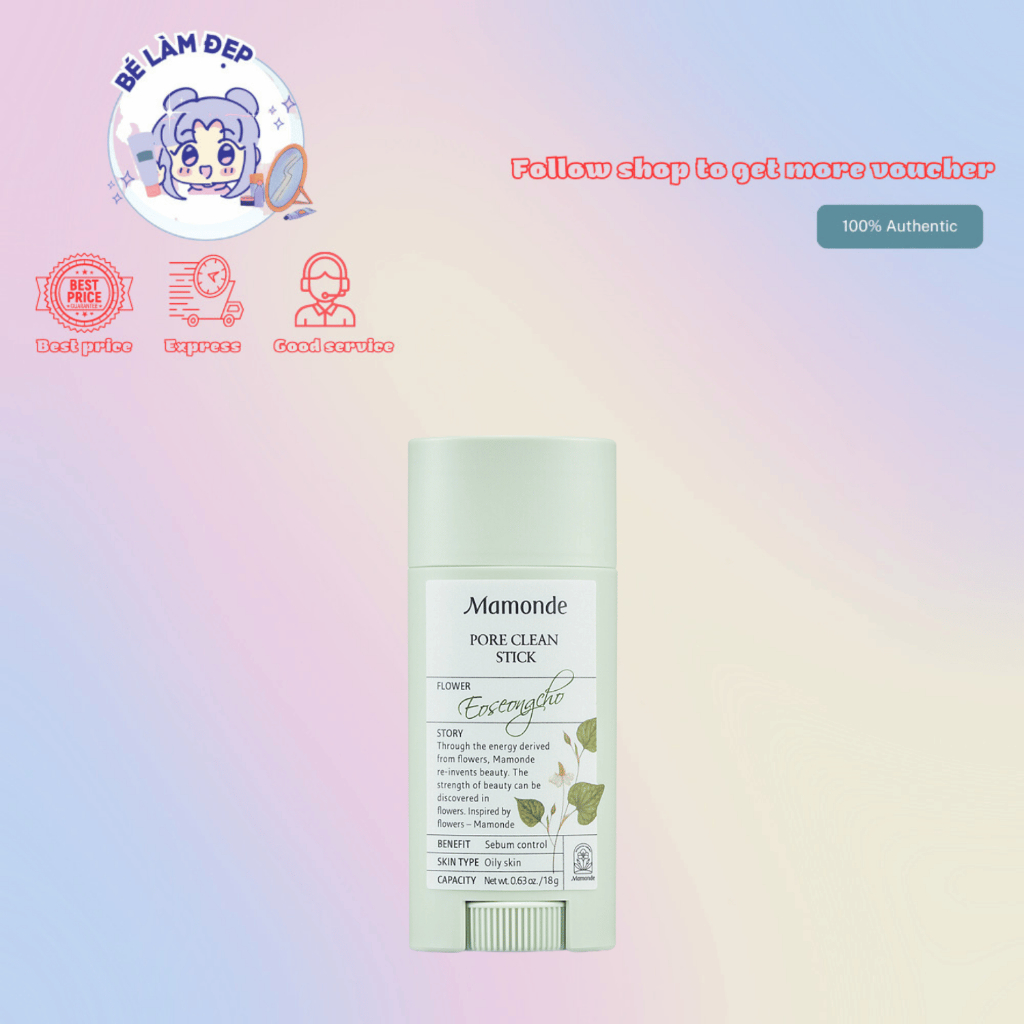 Thanh Lăn Mụn Đầu Đen Mamonde Pore Clean Blackhead Stick - 18g - DATE 11/2024
