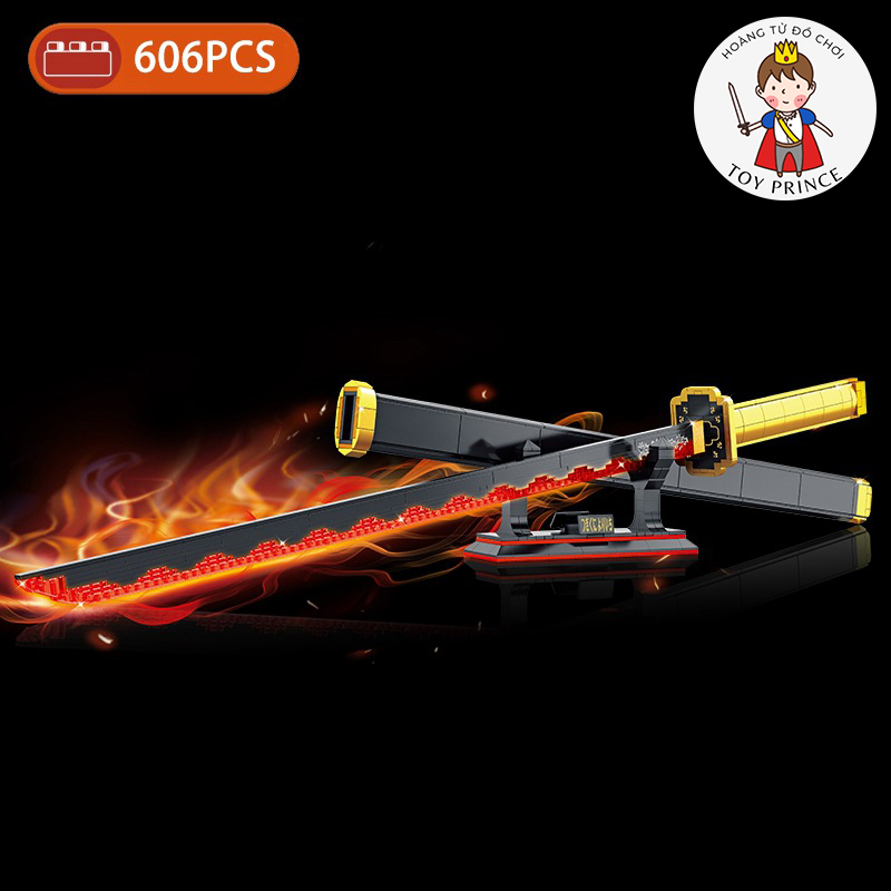 Đồ Chơi Lắp Ráp Mô Hình Thanh Kiếm Nichiron Của Yorrichi Tsugikuni Kimetsu no Yabai Demon Slayder DK1522