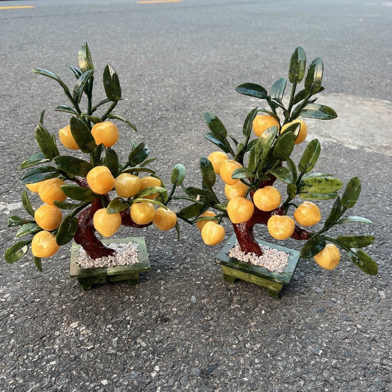 Cây đào đá ngọc hoàng long 12 quả chậu chữ nhật