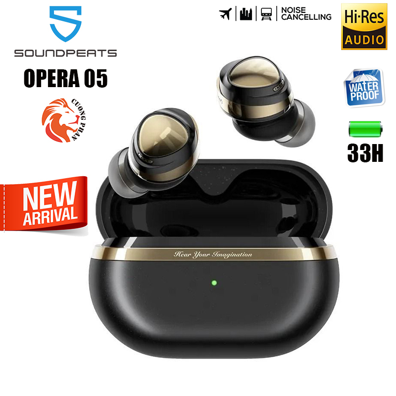 Tai Nghe Nhét Tai True Wireless SoundPEATS Opera 05 - Chống Ồn Chủ Động, LDAC Hires Audio Bluetooth 5.3