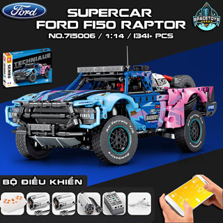 Đồ Chơi Lắp Ráp Mô Hình Siêu Xe Bán Tải Điều Khiển Từ Xa Truck Ford Raptor Tỉ Lệ 1:14 No.715006 Với 1000+ Mảnh Ghép