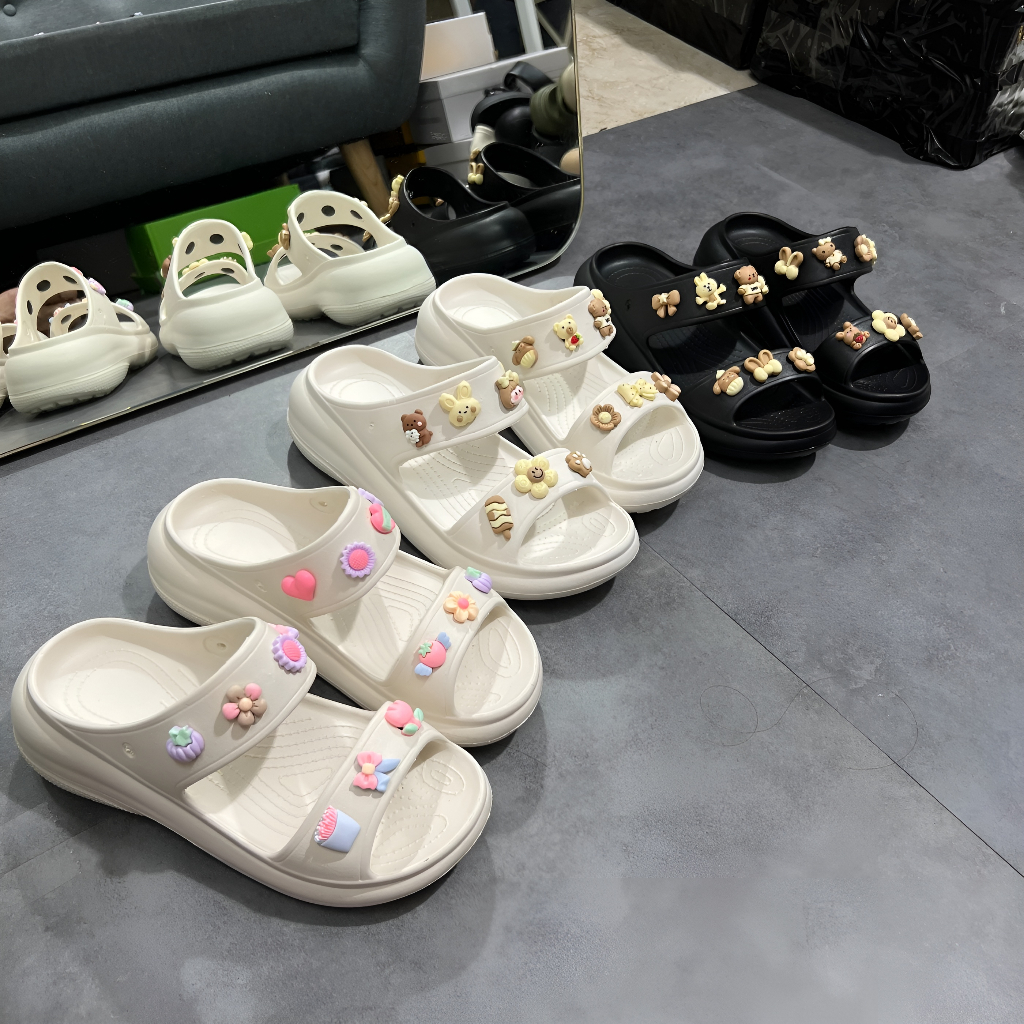 Dép Sandal Nữ siêu êm, dép 2 quai đế cao nữ mới nhất 2023