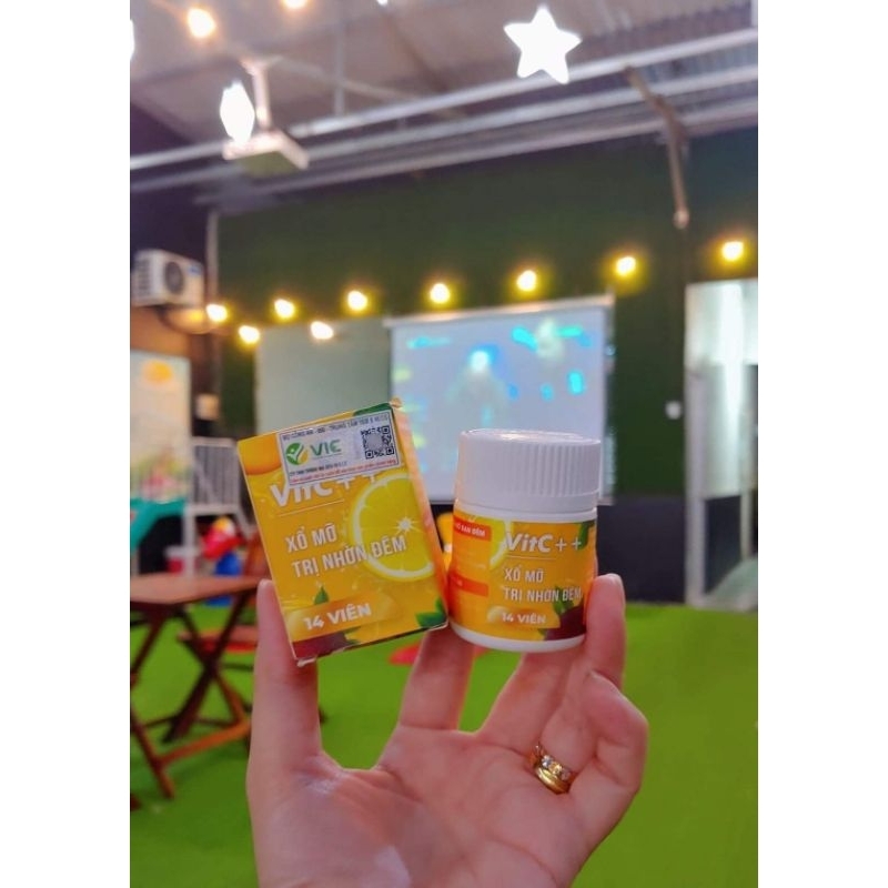 Detox Xổ Mỡ VitC Hộp 14 viên chính hãng viên trắng vàng