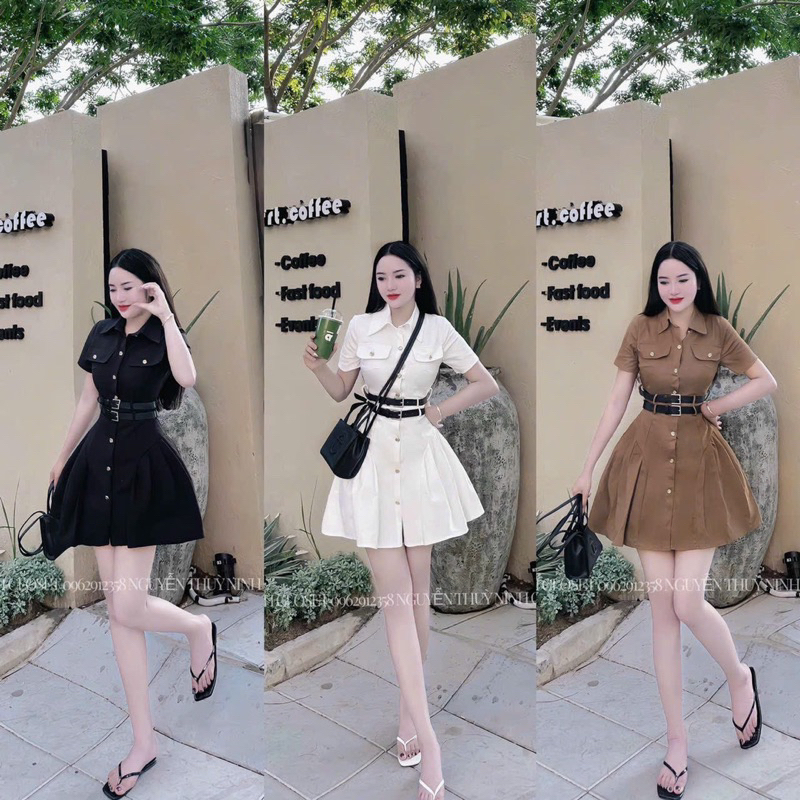 đầm nút kèm nịt bigsize 55kg-95kg bigsize trangeli