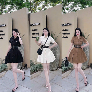 Đầm nút kèm nịt bigsize 55kg-95kg bigsize trangeli