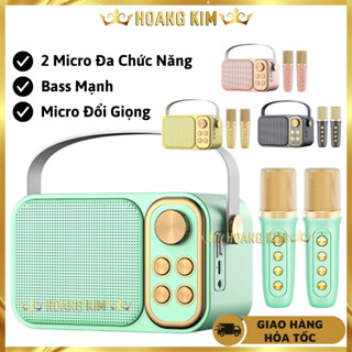 Loa Karaoke Bluetooth Mini YS-105 và YS-103 Kèm Micro Không Dây, Micro Hút Giọng, Thay Đổi Giọng Hát, Âm Thanh Siêu Hay