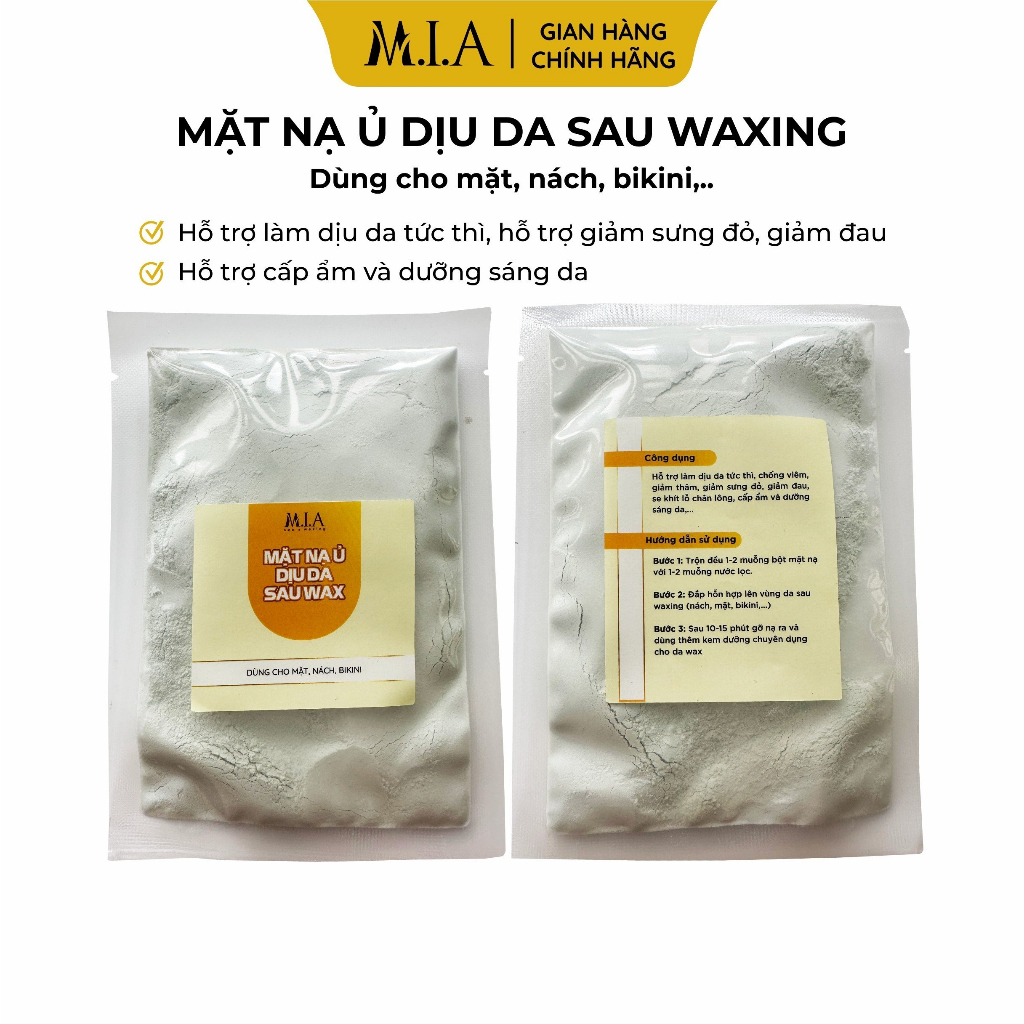 Mặt Nạ Ủ Dịu Da Sau Wax MIA WAXING Dùng Cho Mặt, Nách, Bikini