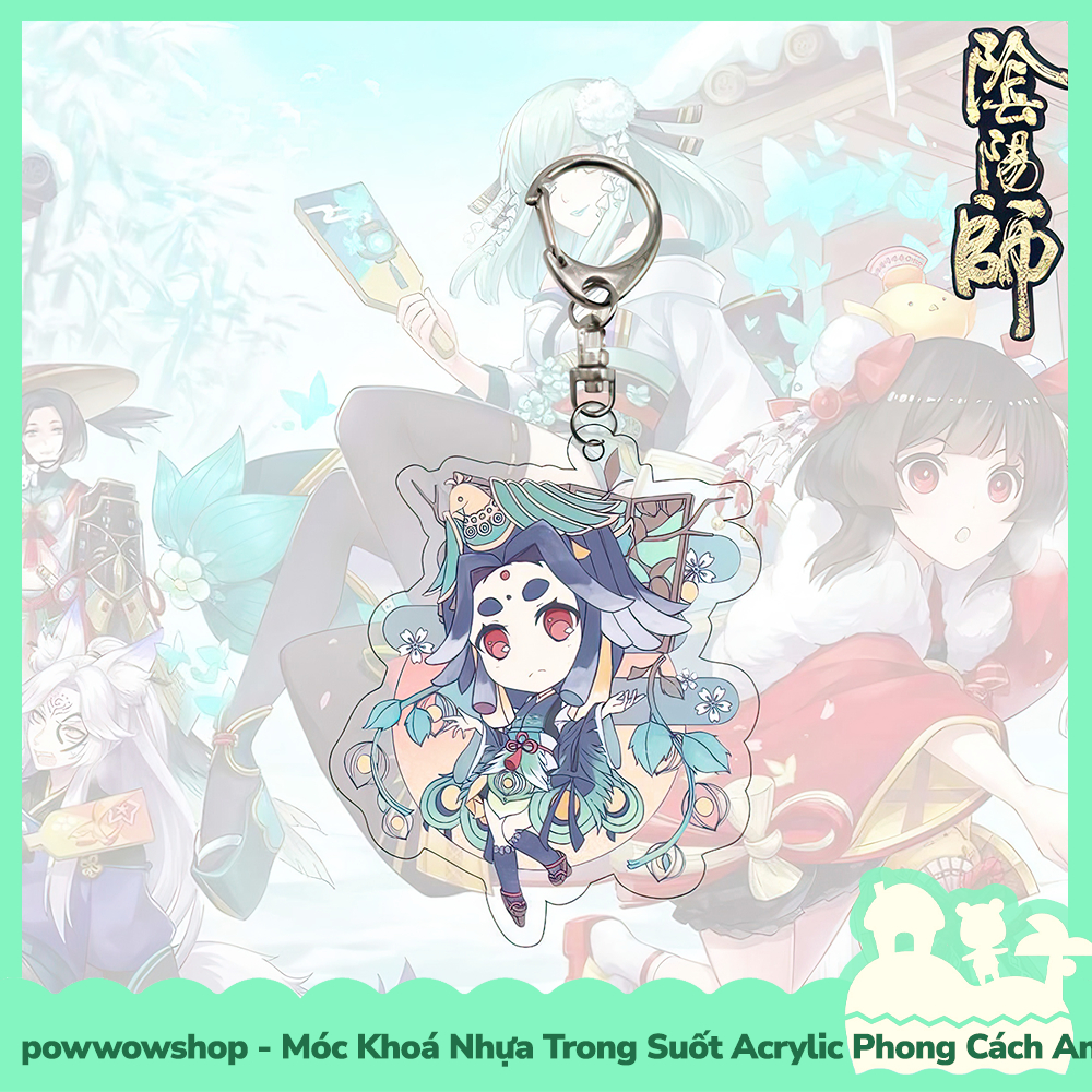 Móc Khoá Nhựa Trong Suốt Acrylic Phong Cách Nhân Vật Game Onmyoji Âm Dương Sư Chibi Style