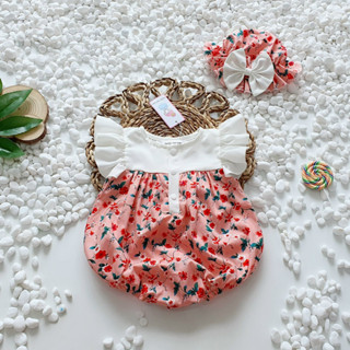 Bodysuit cho bé gái sơ sinh kèm nón chất liệu cotton mềm mại ⚡ FREESHIP ⚡ Set body cho bé gái kiểu dáng hanbok siêu xinh