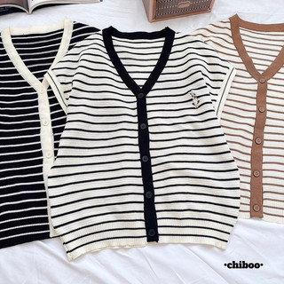 ( 𝙃𝙮𝙮𝙜𝙚 𝙘𝙡𝙤𝙩𝙝𝙞𝙣𝙜 ) Áo len kẻ thỏ dáng gile khuy