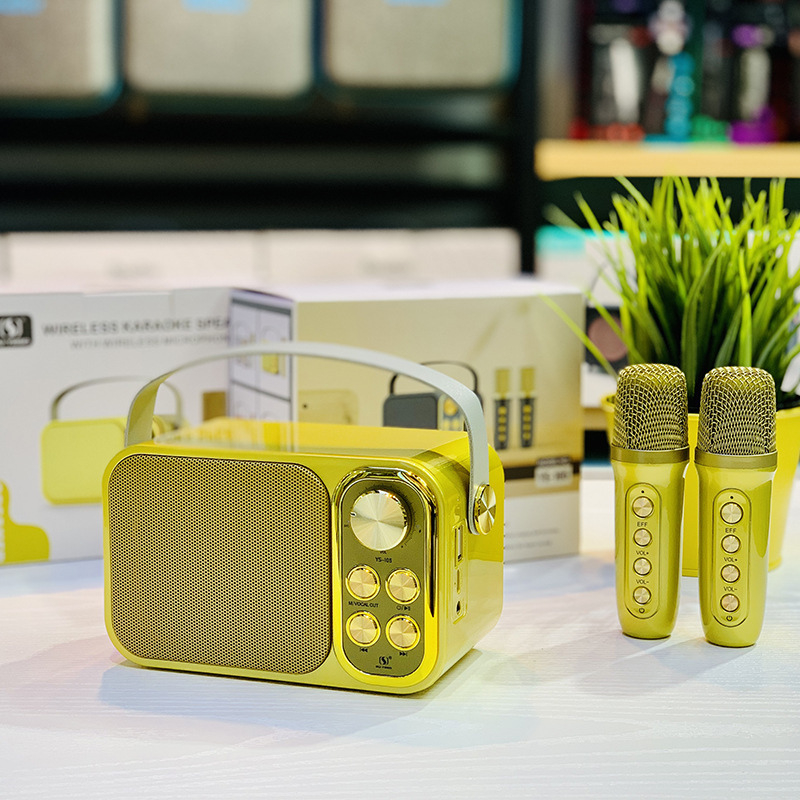 Loa Karaoke Bluetooth Mini YS105 và YS103 Kèm Micro Không Dây, Micro Hút Giọng, Thay Đổi Giọng Hát, Âm Thanh Siêu Hay