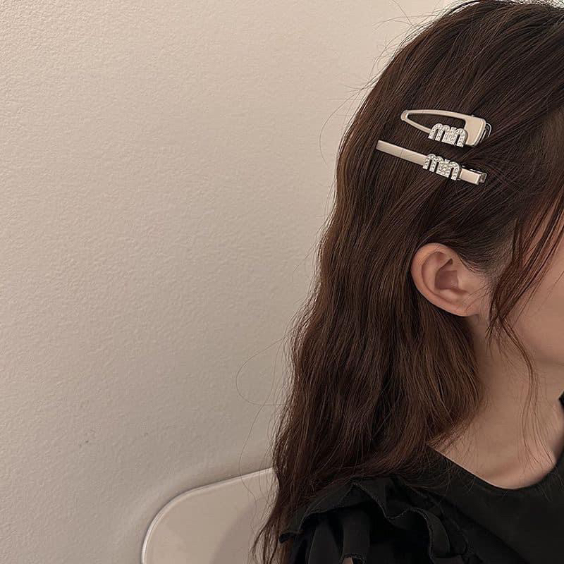 Set 7 Kẹp Tóc Đính Đá Trái Tim Ngôi Sao Thời Trang Phong Cách Y2K Cho Nữ