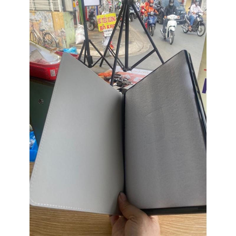 Bao da Samsung Tab S6 lite / S6lite gấu dâu thời trang .