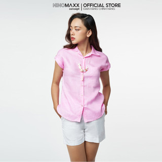 N&m áo sơ mi nữ thời trang linen 2203019