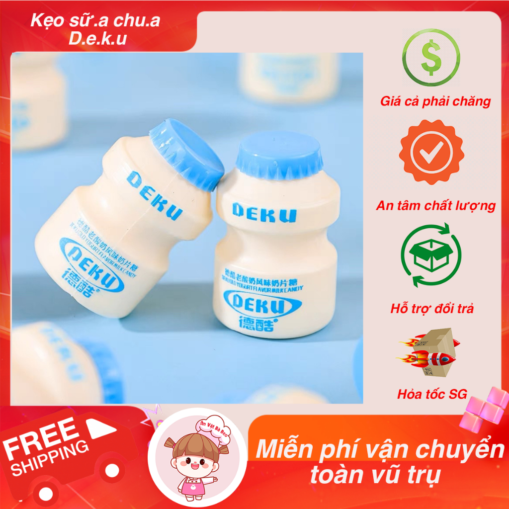 Kẹo Sữa Chua Khô Deku - Ăn Vặt Bà Beo
